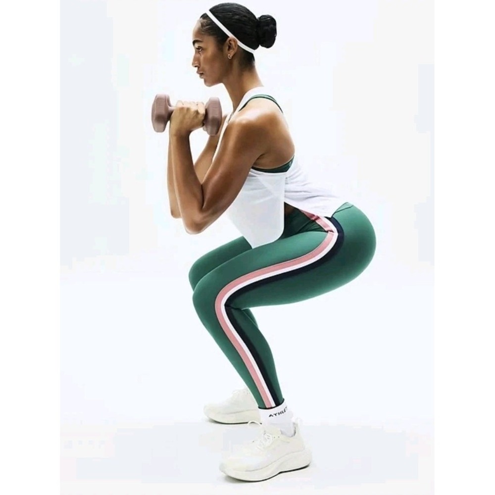 New Athleta Interval Side Stripe Leggings XL